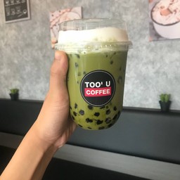 ชาเขียวไข่มุก+ฟองนมสด