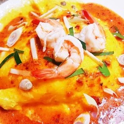 ข้าวไข่ข้นต้มยำกุ้ง