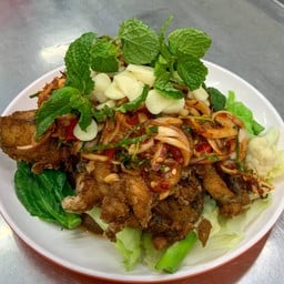 เนื้อปลากะพงลุยสวน