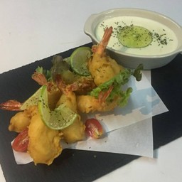 กุ้งทอดชีสมะนาว