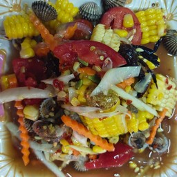 ตำข้าวโพดหอยแครง