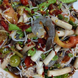 ตำไหลบัวกุ้งสด