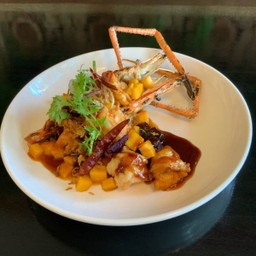 กุ้งย่างราดซอสมะขาม