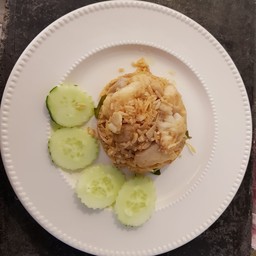 ข้าวผัด หมูสับ,แฮม, ไส้กรอก