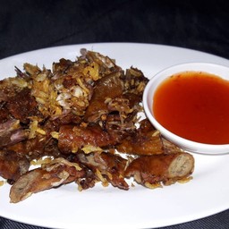 ไส้อ่อนทอดกระเทียม