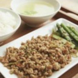 ข้าวหมูสับปลาเค็มหอม