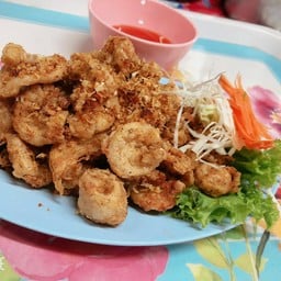 ใส้ตันทอดกระเทียม