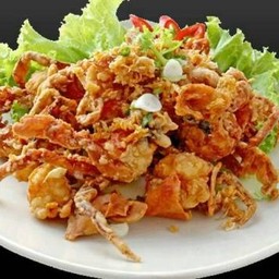 ปูนิ่มทอดกระเทียม