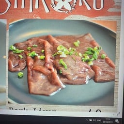 ตับหมูหมักน้ำมันงา