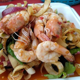 ยำหัวปลีกุ้งสุก80