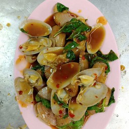 ผัดพริกเผาหอยลาย