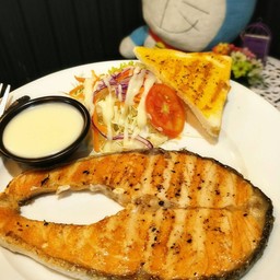 สเต็กแซลมอลย่าง