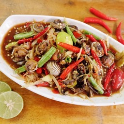 ตำหอยแครง