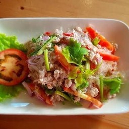 ยำวุ้นเส้นหมูสับ