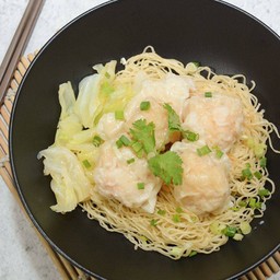 บะหมี่เกี๊ยวกุ้ง (แห้ง)