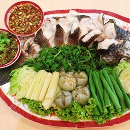 ปลาช่อนนึ่งโกเท้