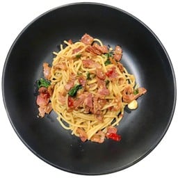 Set 44 Spaghetti Bacon and Chilli & Ice Americano