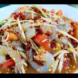 ส้มตำกุ้งสด