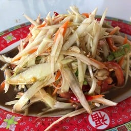 ส้มตำหน้าตลาดพูนทรัพย์ ตลาดพูนทรัพย์ ปทุมธานี