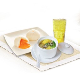 Easy Set 3 (เกี๊ยวกุ้งจักรรรดิ+ซาลาเปาลาวา+เก็กฮวย)