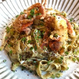 Pasta Soft Shell Crab in Kani Miso