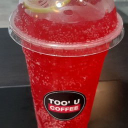 น้ำแดงโซดา มะนาวสด