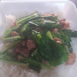 ข้าวคะน้าน้ำมันหอย