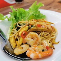 สปาเก็ตตี้ขี้เมากุ้ง