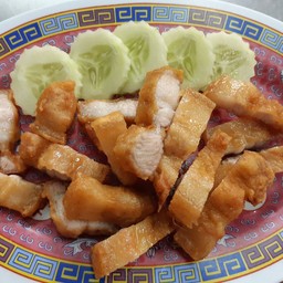 หมูสามชั้นทอดน้ำปลา