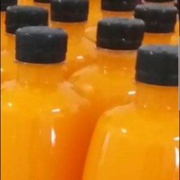 น้ำส้มคั้นสดมีเนื้อในขวด300ml