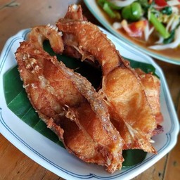 ปลาทับทิมทอด