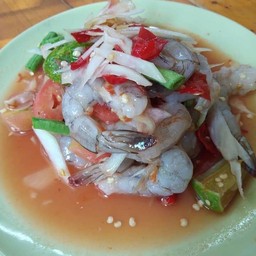 ตำกุ้งสดปลาร้า