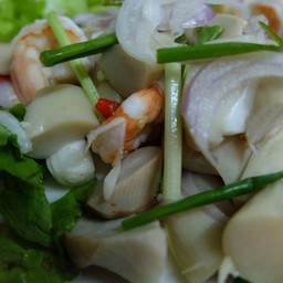 ยำเห็ดออริจิกุ้งสด