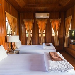 ห้องพักแบบเตียงคู่ คืนละ 500 บาท พักได้ 2 ท่านครับ