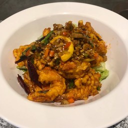 깐풍새우 (L) - กันพุงแซอู (ใหญ่)