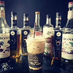 ลาเต้เย็น+ไซรัป