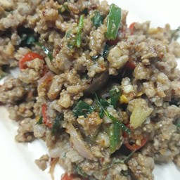 ก้อยหมูมะนาวสุก