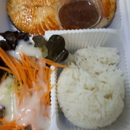 ข้าวปลาแซลมอนบาร์บีคิว