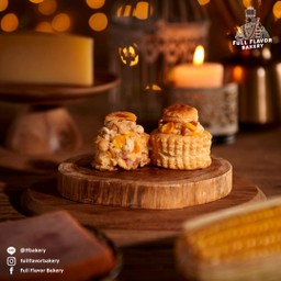 พายฝรั่งเศสไก่แฮมข้าวโพด