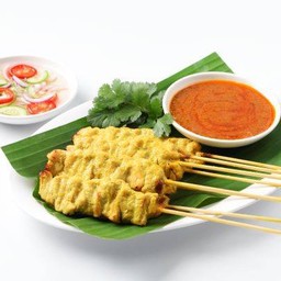 หมูสะเต๊ะ 1 ชุด 8 ไม้