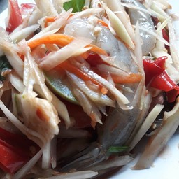 ตำปูปลาร้ากุ้งสด