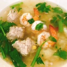 ข้าวต้มรวมหมูกุ้ง🦐