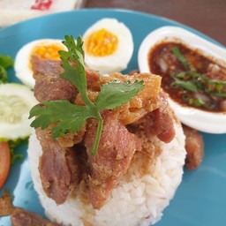 ข้าวหมูอบฮาวายไข่ต้ม