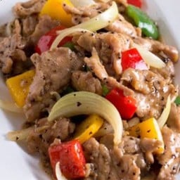 หมูผัดพริกไทยดำ