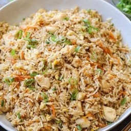 Fried rice chicken