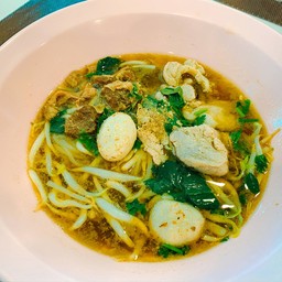 ก๋วยเตี๋ยวหมูตุ๋น (สูตรพริกกระเหรี่ยง) เส้นเล็ก