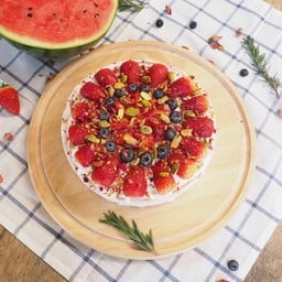 🍉🍉🍉🍉Watermelon Cake [เค้กแตงโม]🍉🍉🍉🍉 ความแปลกใหม่ที่ลงตัว เนื้อขนมเค้กเป็