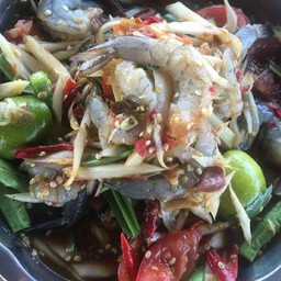 ตำกุ้งสด