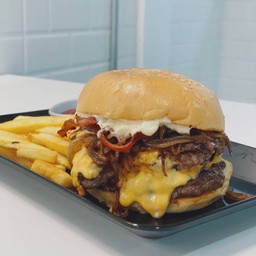 Double better burger. 100% Australia beef patty