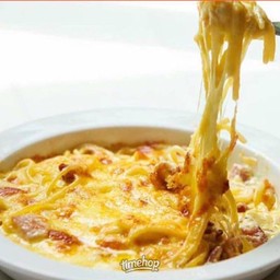 สปาเก็ตตี้แฮมอบชีส